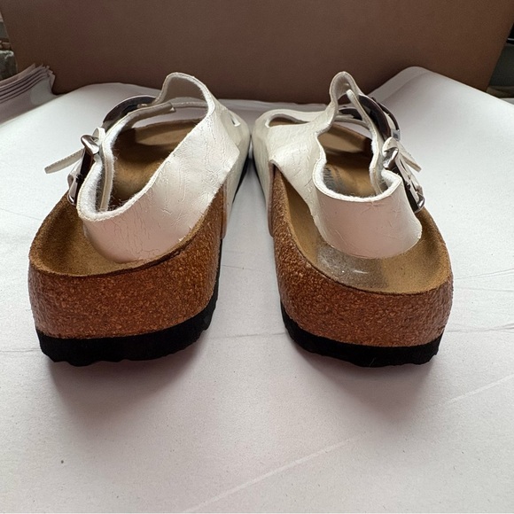 *Birkenstocks Women’s Size 38 US 7 White Leather - Picture 12 of 15